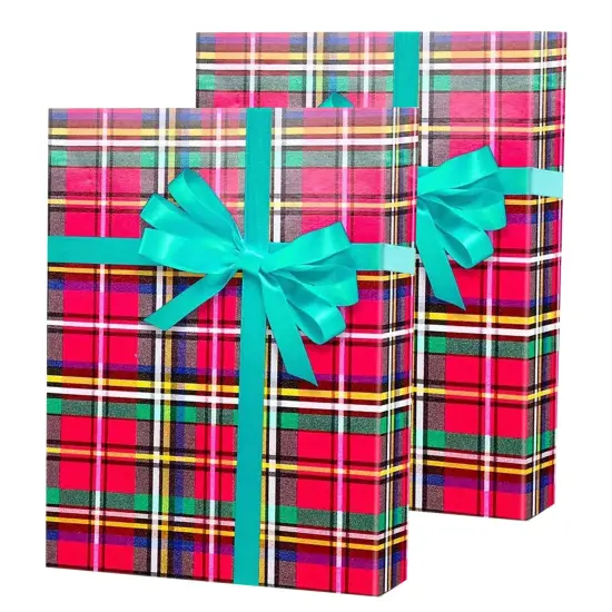 Plaid Christmas Wrapping Paper Tartan 30 ''x208 ' {7}