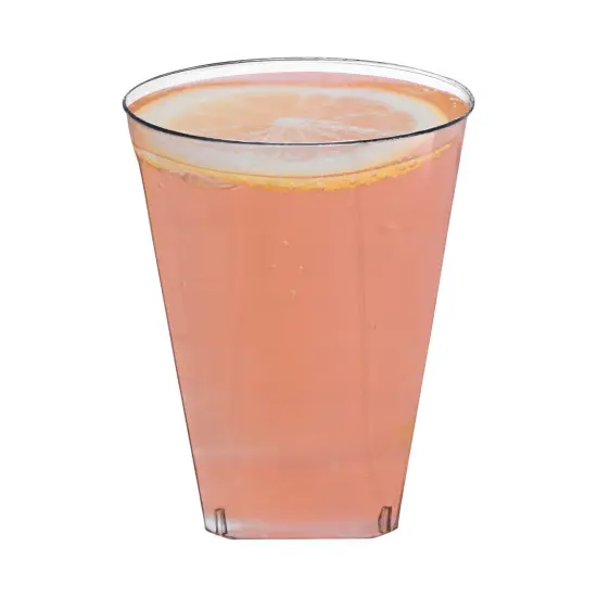 Clear Square Bottom Disposable Plastic Cups - 7 oz. (500 Cups) {2}