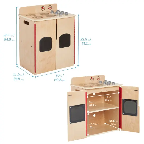 Play Kitchen Stove Natural {2}
