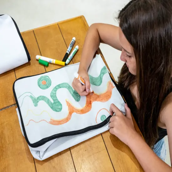 Art-a-Pack&trade; - Washable Canvas Backpack Cover {2}