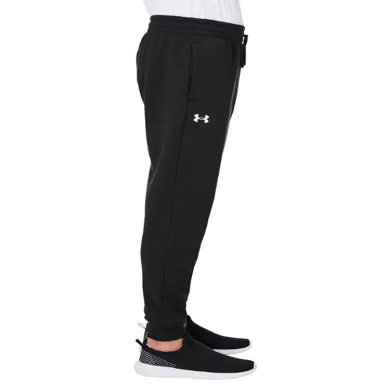 Under Armour&reg; Men's Rival Fleece Sweatpant Black/ white {4}