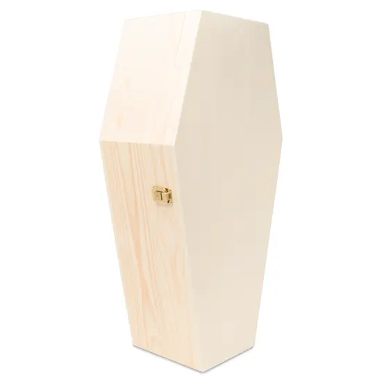 Pet Casket, Wooden Pet Burial Box, 24", 30" and 35" Loving Dog Memorial, Strong and Safe Pet Coffin, Dignified Dog Casket, Hinged Lid Cat Casket, Baltic Birch Dog Burial Box {4}