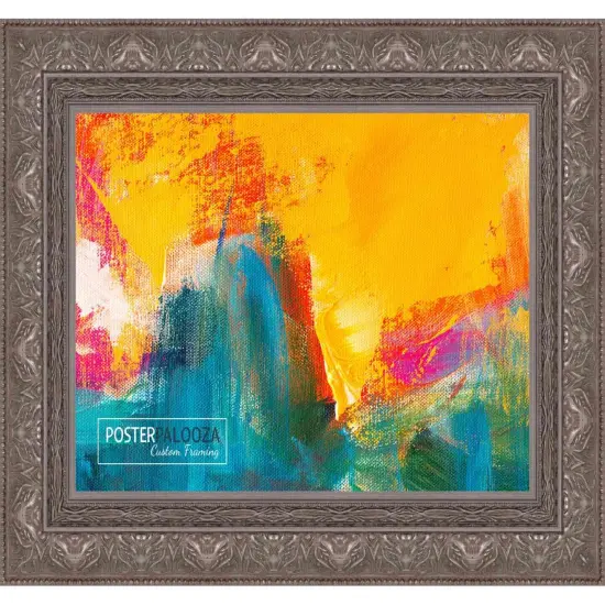 Panoramic Museum Silver Picture Frame - UV Acrylic, Foam Board Backing, Hanging Hardware {5}