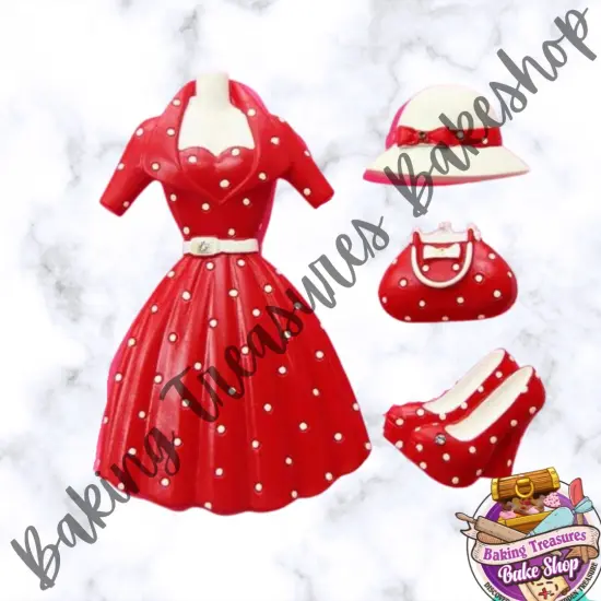 Pin-up Dress Silicone mold {5}