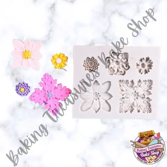 Mix Flower Silicone mold {1}