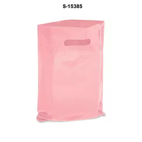 Trendy Die Cut Handle Bags for 15 x 18 x 4" Pink {3}