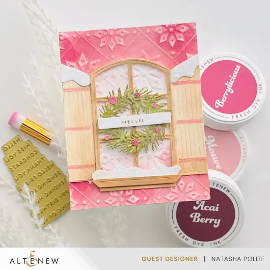 Snowy Stars 3D Embossing Folder {4}