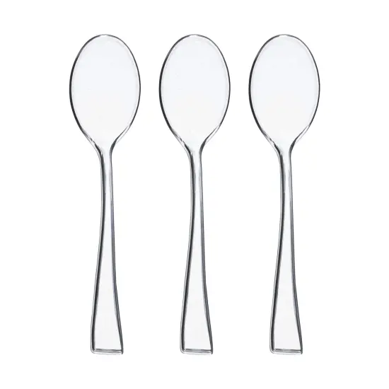Clear Mini Plastic Disposable Tasting Spoons (960 Spoons) {2}