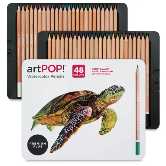 artPOP! Premium Plus Watercolor Pencils, 48 Vibrant Colors, Professional Artist Quality, Water Soluble Colors for Drawing, Blending, Painting, and Mixed Media {2}