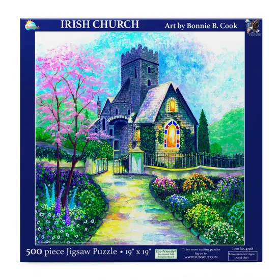 Sunsout Irish Church 500 pc Jigsaw Puzzle 47918 {4}