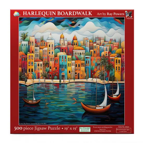 Sunsout Harlequin Boardwalk 500 pc Jigsaw Puzzle 61630 {3}