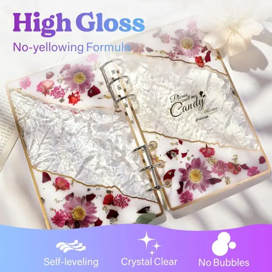 LET'S RESIN EPOXY RESIN Fast Cure Resin Epoxy for Jewelry,1 Gallon Quick Dry Resin-4 Hours Demold,Crystal Clear & Bubble Free Casting Resin for Painting,Craft,Art,Molds {4}