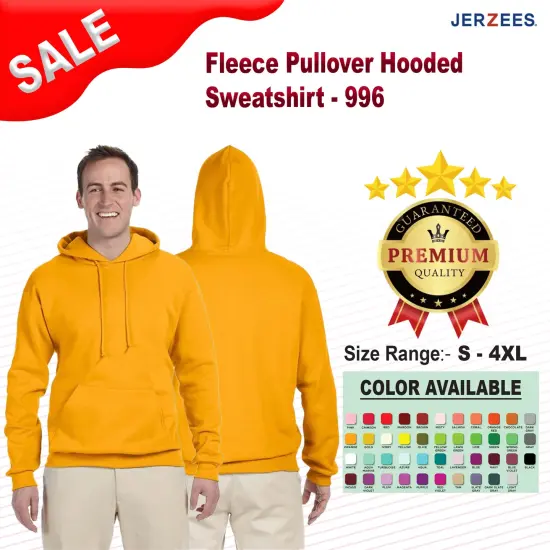 Jerzees&reg; Fleece Pullover Hooded Sweatshirt COLUMBIA BLUE {2}