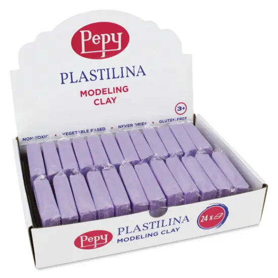 Pepy Plastilina Modeling Clay - Purple, 1.4 oz, Pkg of 24 {1}