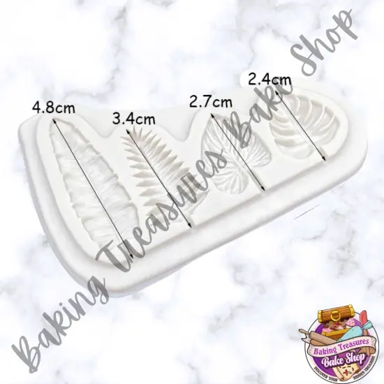 Leather leaf and filler flower Silicone Mold {3}