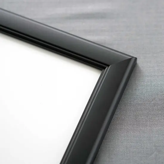 Refined Black Picture Frame - UV Acrylic, Foam Board Backing, Hanging Hardware {2}
