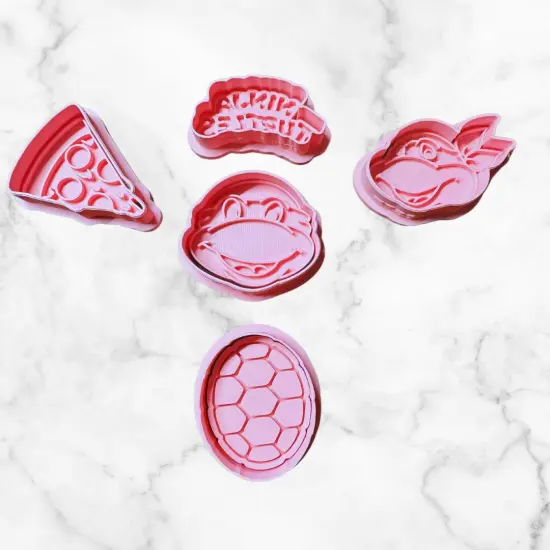 Ninja Turtles Cookie Cutter and Stamp {1}
