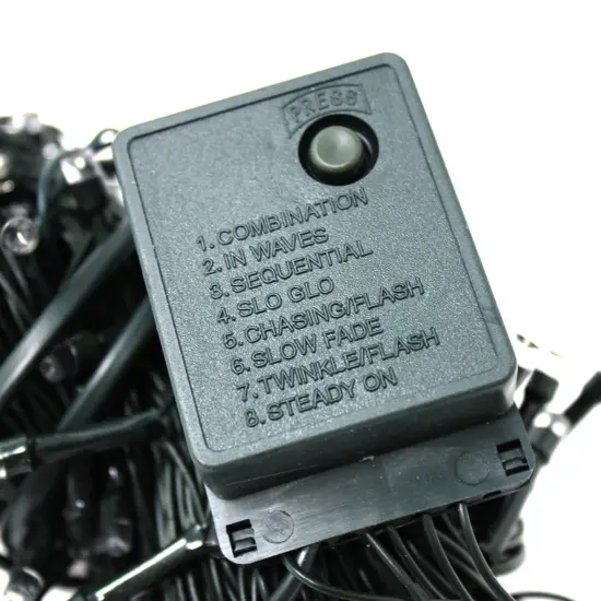 100 LED Green Wire String Light with Connector Waterproof Multicolor {3}