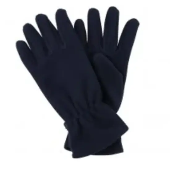 Solid Wing Black Fleece Gloves for Ultimate Warmth {3}