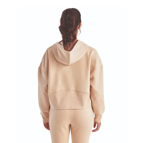 Tridri® Ladies Alice Half Zip Hooded Sweatshirt HEATHER GREY {7}