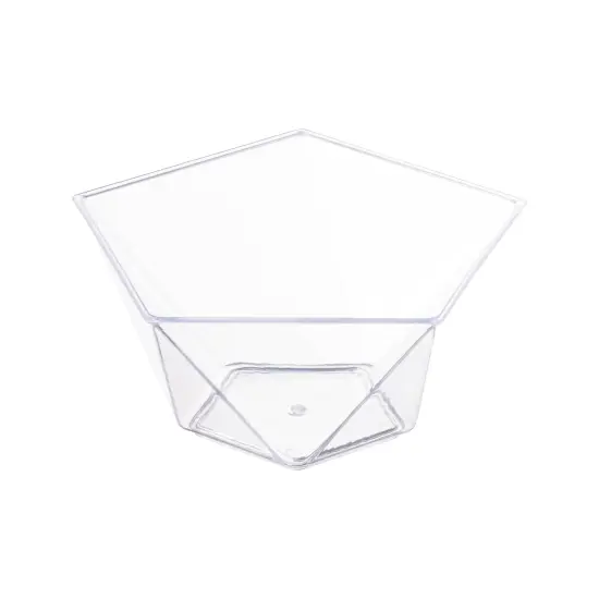 Clear Star Pentagon Disposable Plastic Dessert Cups - 3.5 oz. (288 Cups) {1}