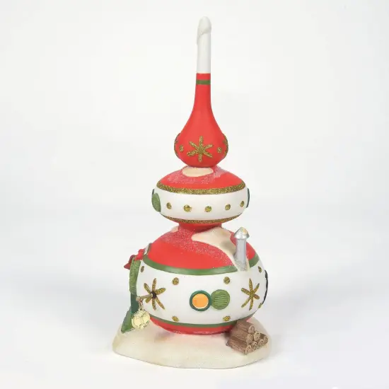 Department 56 Department 56 North Pole Lighted Christmas Finny's Ornament House #6009833 Red {4}