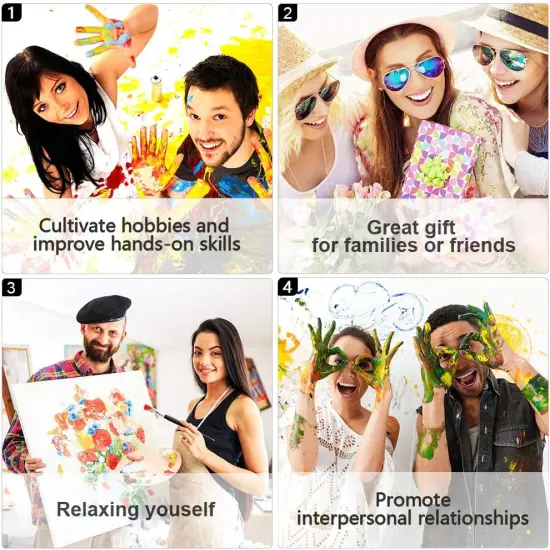 DIY Paint by Numbers for Adults Beach Scene Adult Paint by Number Kits on Canvas Pink Flowers Blue Ocean Painting by Numbers Kit for Adults Vintage Art Crafts 16x20 in {5}