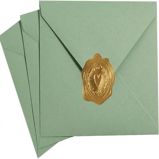 50 Pieces Sage-Green A6 Envelopes Greeting Card Envelopes 6 1/2 x 4 3/4 Inches for 4 x 6 Wedding Invitation Cards, Greeting Cards, Birthday Party Invitations {1}