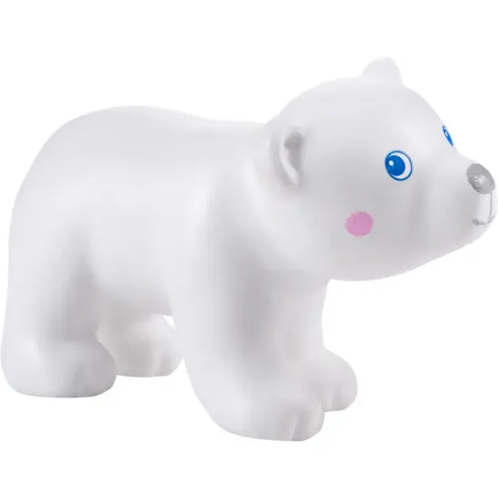 HABA Little Friends Polar Cub - 1.75" Chunky Plastic Zoo Animal Toy Figure Multicolor {1}