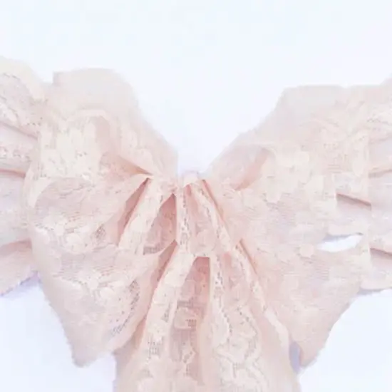 10 Pieces Blush Pink Caspari Lace Chair Sashes Elegant Wedding Decor 9" x 108" {3}