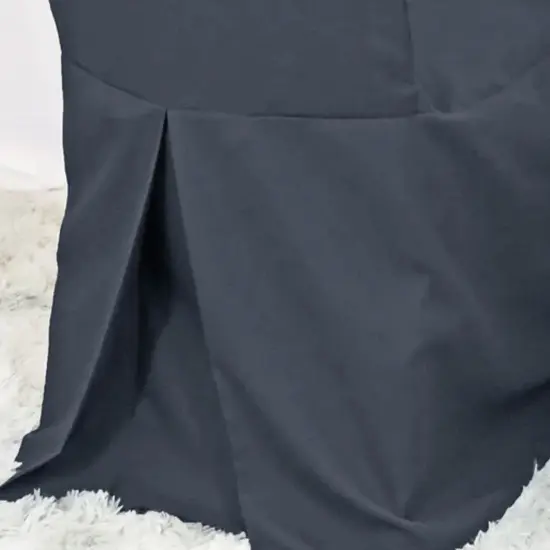 Pewter or Charcoal Chair Cover, Polyester Banquet Slipcover for Events {4}