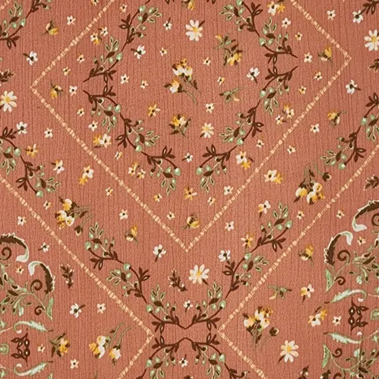 1 Yard Canyon Sunset Rayon Crinkle Fabric, 100% Rayon, 50/52" Wide, Lightweight Apparel Material {2}