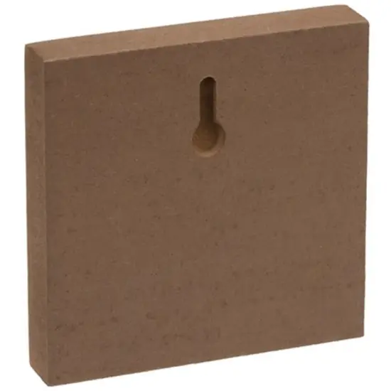 Distressed White Wooden Wall Blocks with Keyhole Hanger and Rustic Bird and Crow Decor2 Asstd. {3}