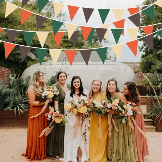 32Ft Orange Green Brown Party Decorations {5}