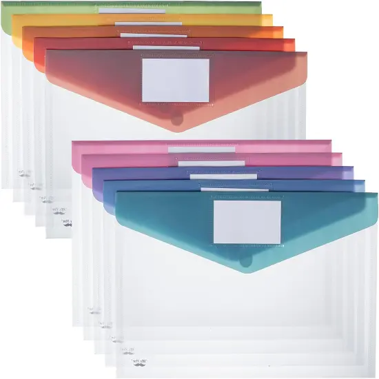 Clear Plastic Envelopes with Snap Closure {1}