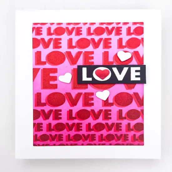 Hero Arts Stencil 6"X6"-Lots Of Love {4}