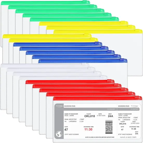 100 Pcs Plastic Poly Envelope - Multicolor {1}