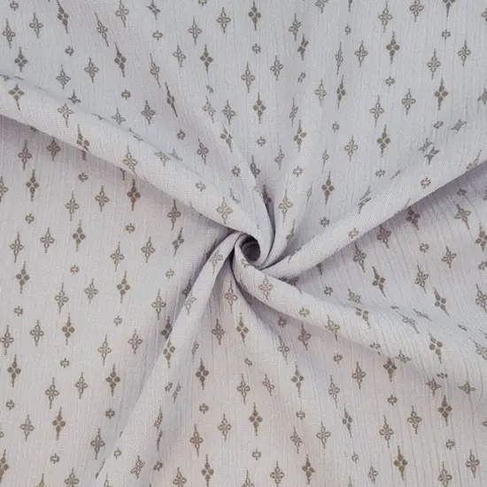 1 Yard Soft Lavender Taupe Rayon Crinkle Fabric by the Yard Lightweight 50/52" Wide 125 GSM {3}