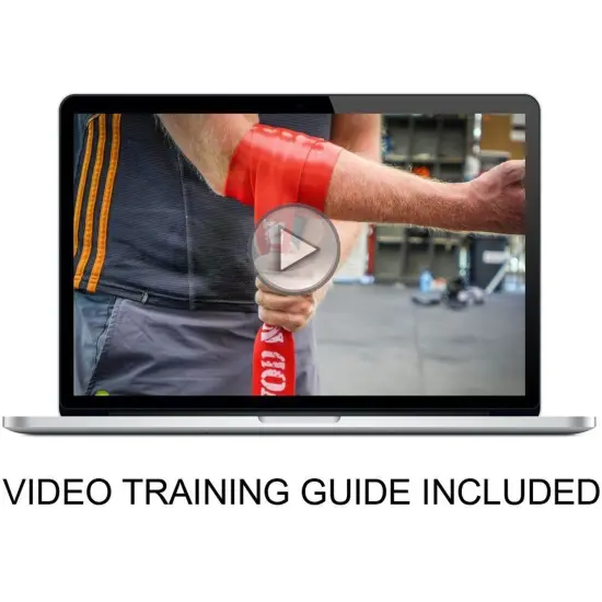 Muscle Floss Bands Recovery Band for Tack and Flossing Sore Muscles and Increasing Mobility : Stretch Band Includes Carrying Case (1 Black) {6}