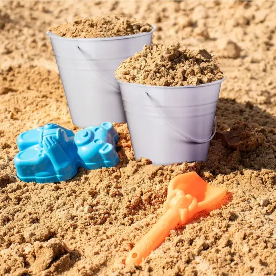 12 Pack Metal Buckets with Handle - WHITE {2}