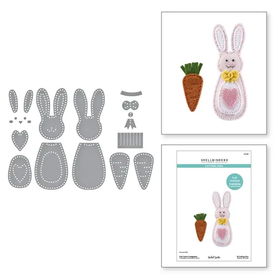 Spellbinders Etched Dies By Nichol Spohr-Felt Carrot Companion {6}