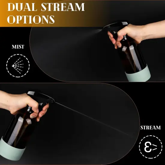 2 Pack/16 Oz Glass Spray Bottles - Amber {3}