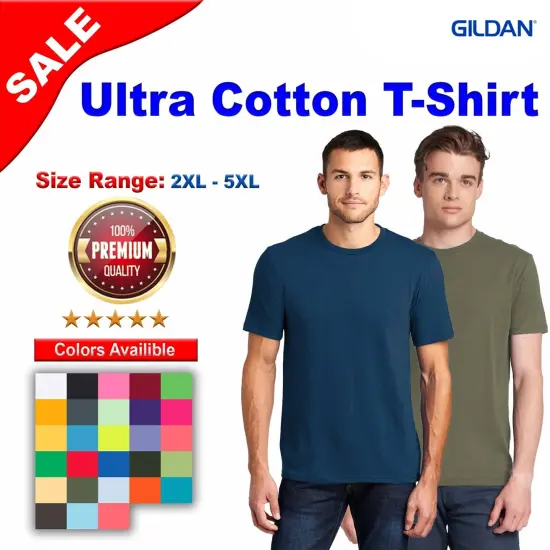 Gildan&reg; Ultra Cotton Crewneck Short Sleeve T-Shirt Heat Sapphire {2}