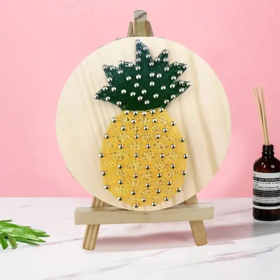 Pineapple String Art Kit with Stand. Simple Decorative DIY String Art Craft Kit M1-4 DHAA28292 {1}