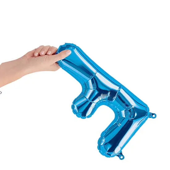 NorthStar Balloons&reg; 16 Inch Letter F Blue Air Fill Only {3}