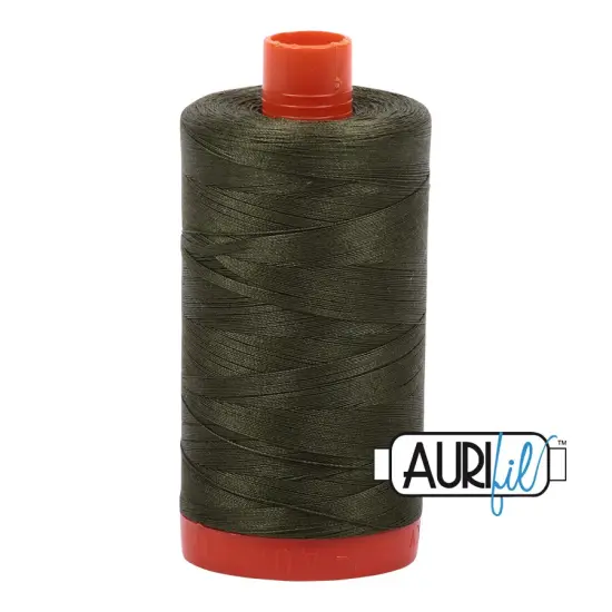 Medium Green (5023) | 50wt Large Spool (1300M / 1422Y) | Aurifil Thread {1}