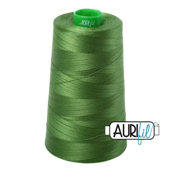 Dark Grass Green (5018) | 40wt Cone (4700M / 5140Y) | Aurifil Thread {1}