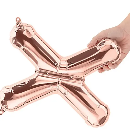 NorthStar Balloons&reg; 16 Inch Letter X Rose Gold Air Fill Only {5}