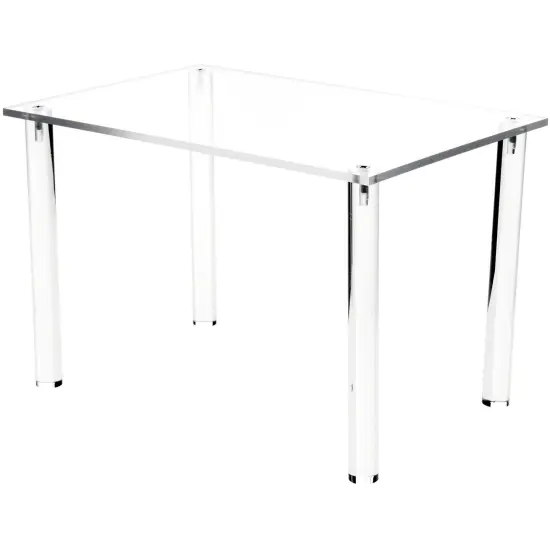 Plymor Clear Acrylic Rectangular 4-Leg Display Riser, 8" H x 12" W x 8" D {2}