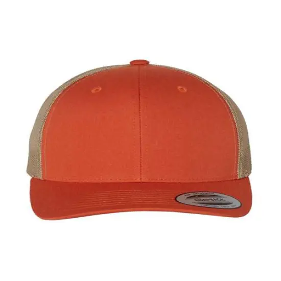 YP Classics&reg; Retro Trucker Cap R Orange Khaki {1}
